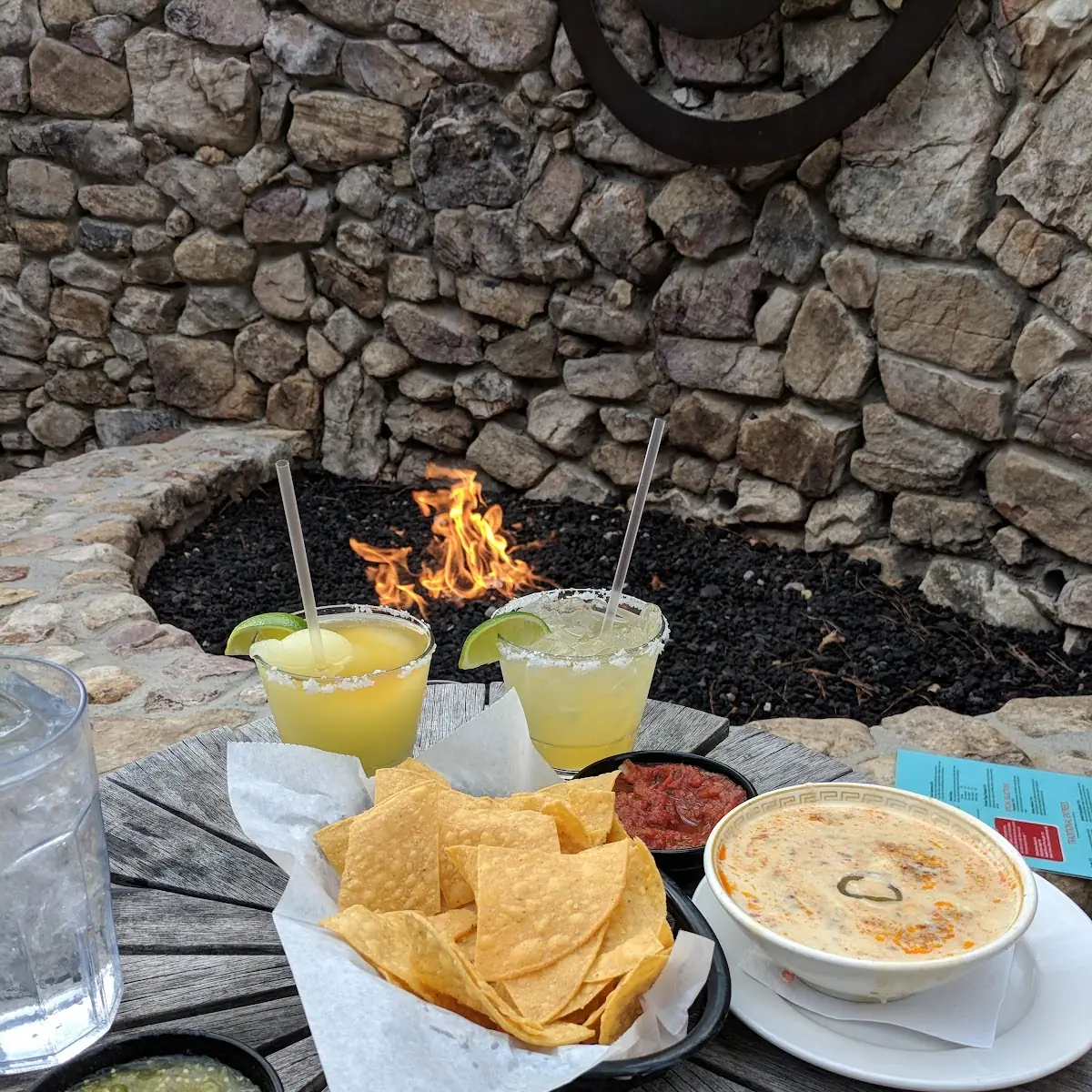 House Chips & Queso with Margaritas