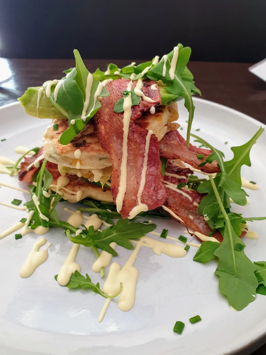 3 Stack Corn Fritters, Cafe Tahbella