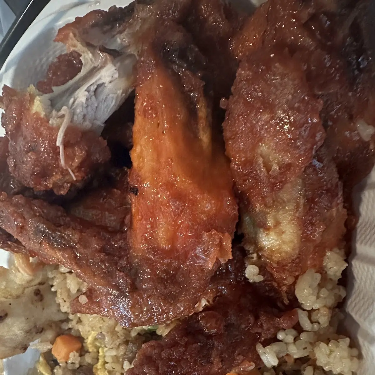 Honey Chicken Wings Combo Fried Rice
