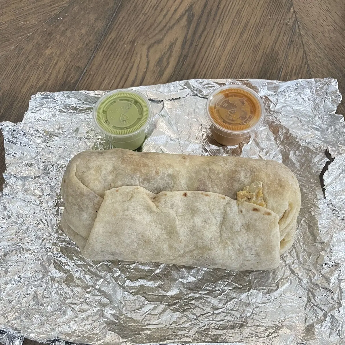 Potato Bacon Egg and Cheese Burrito