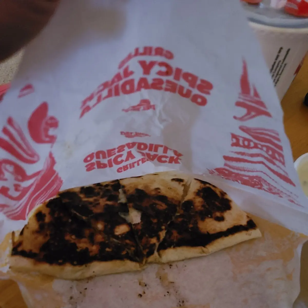 Burnt Chicken Quesadilla