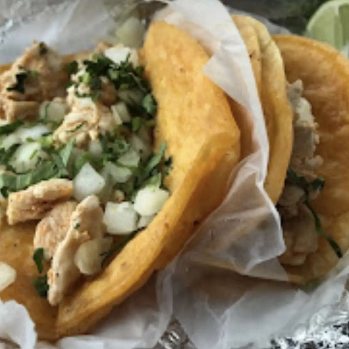 Chicken Taco on Corn Tortilla