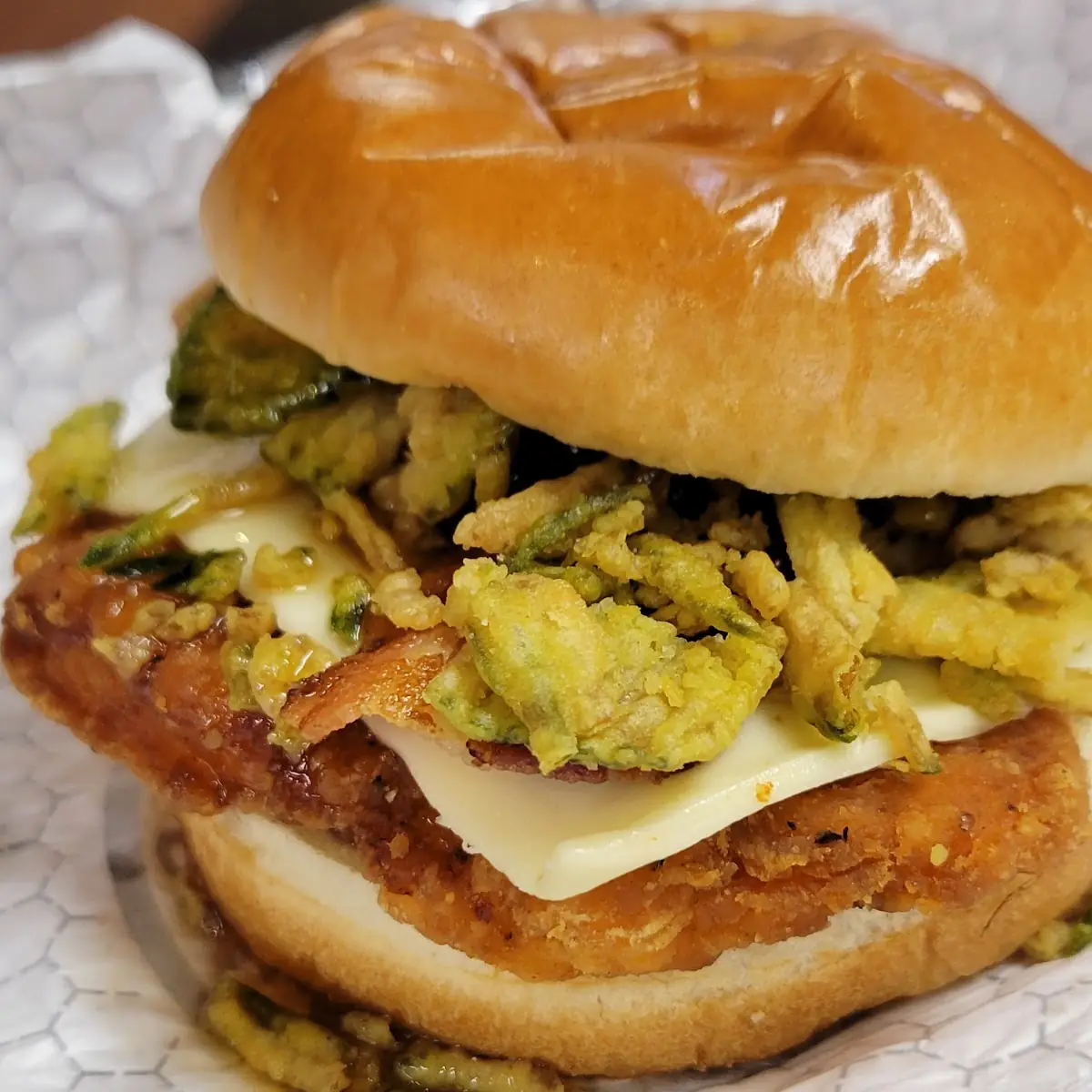 Crispy Hot Honey Chicken Sandwich