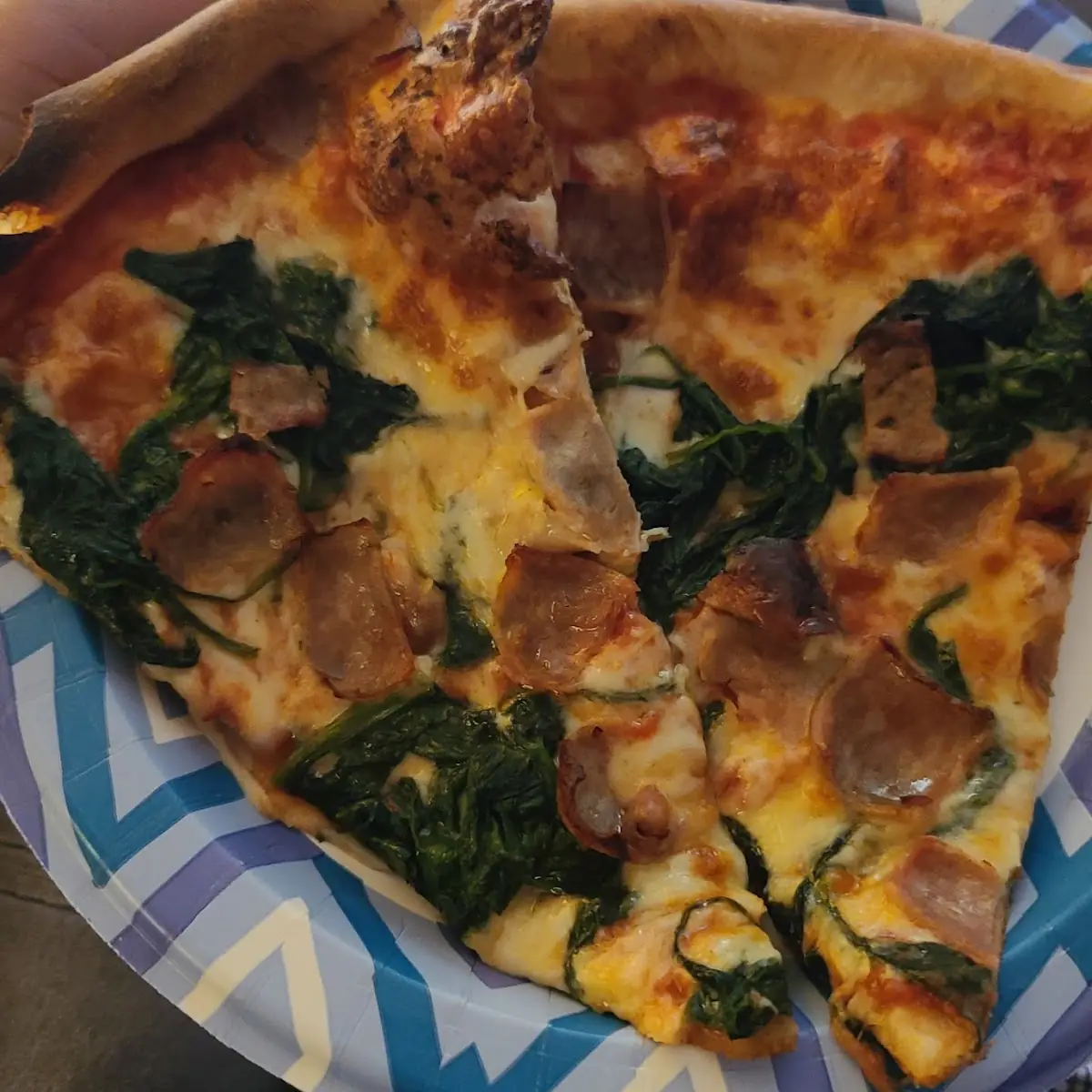 Sausage and Spinach Pizza