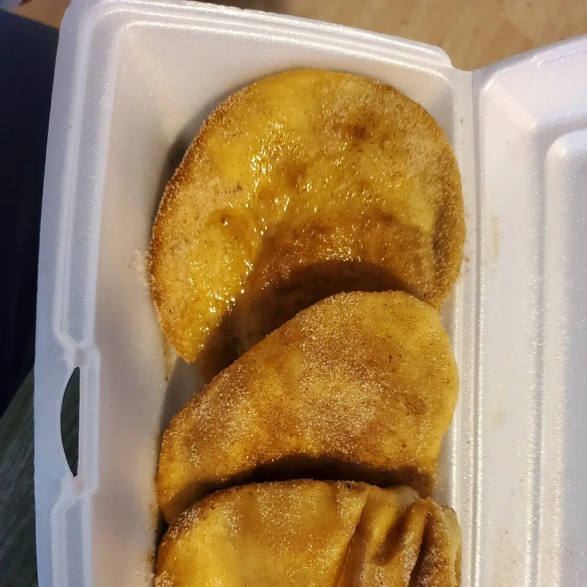 Sopapillas Cinnamon Sugar and Honey