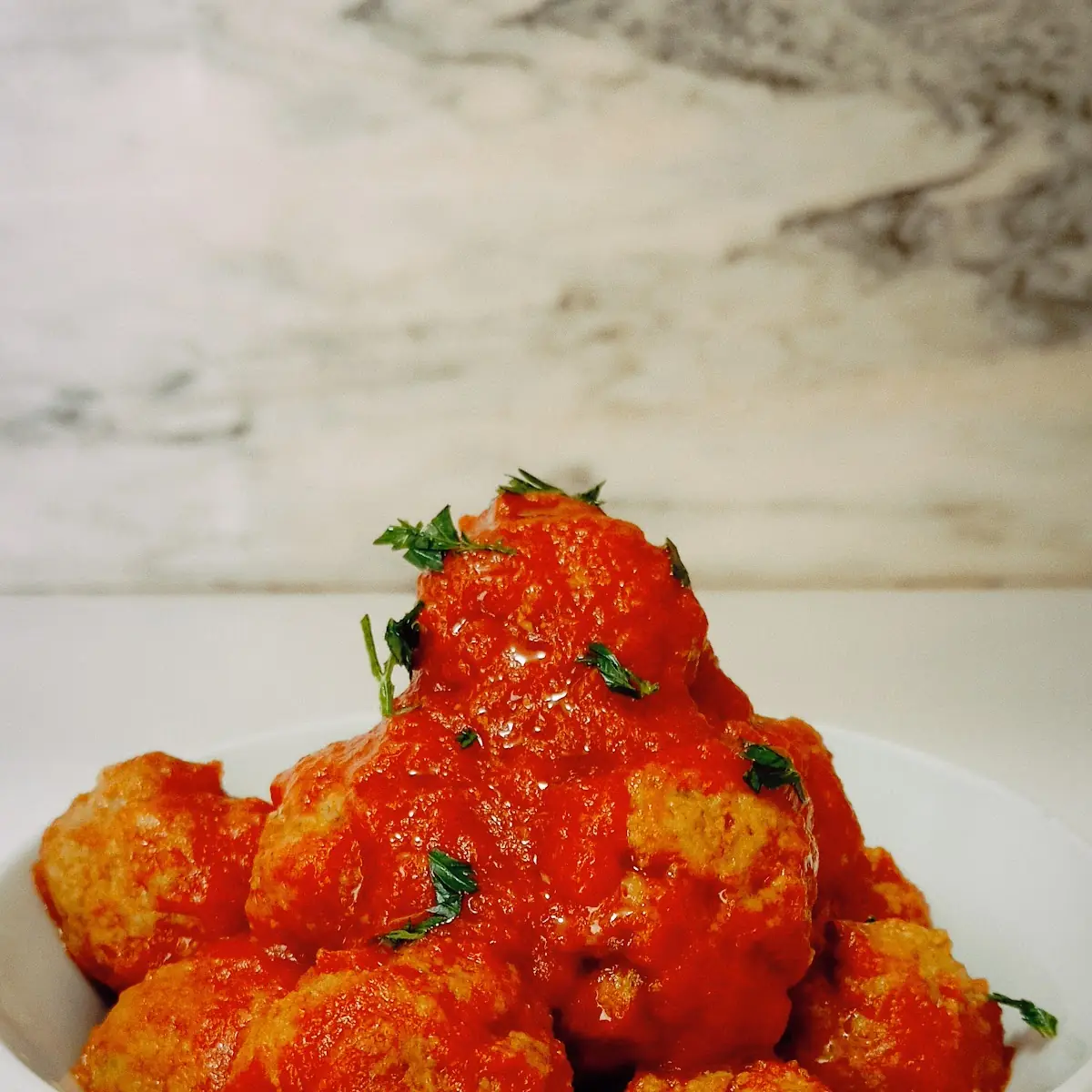 Meatballs & Ricotta with Tomato Sauce