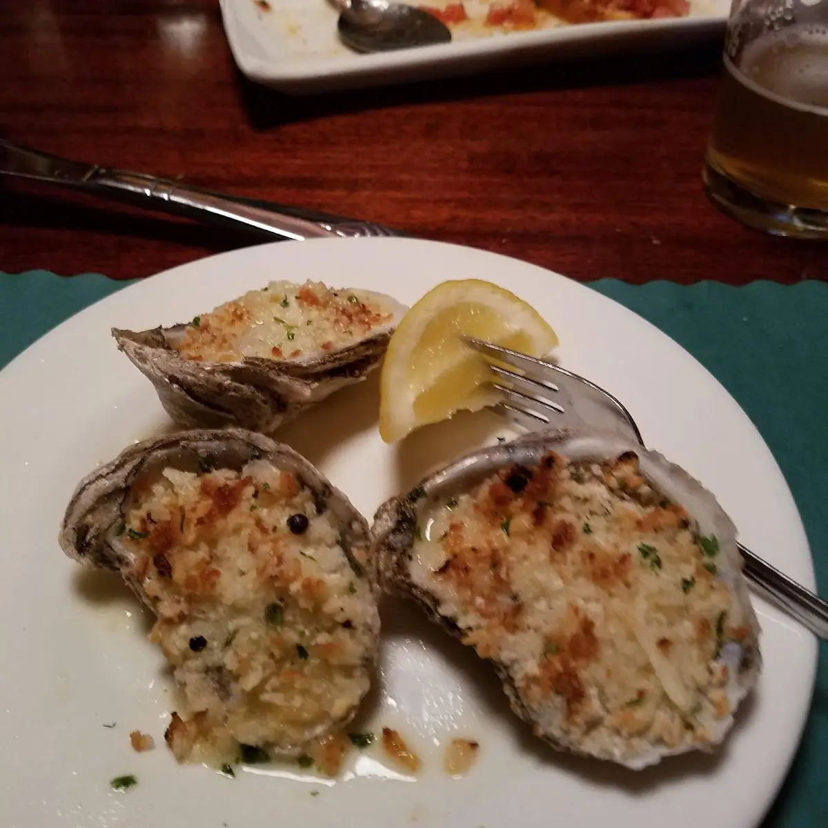 Blue Point Oysters Gratinee