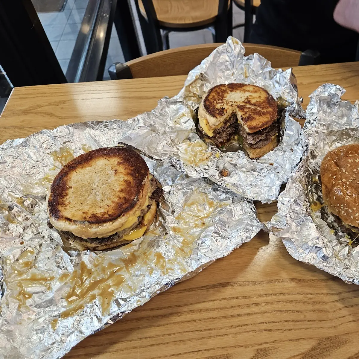 Grilled Cheese Double Patty with Peanut Butter