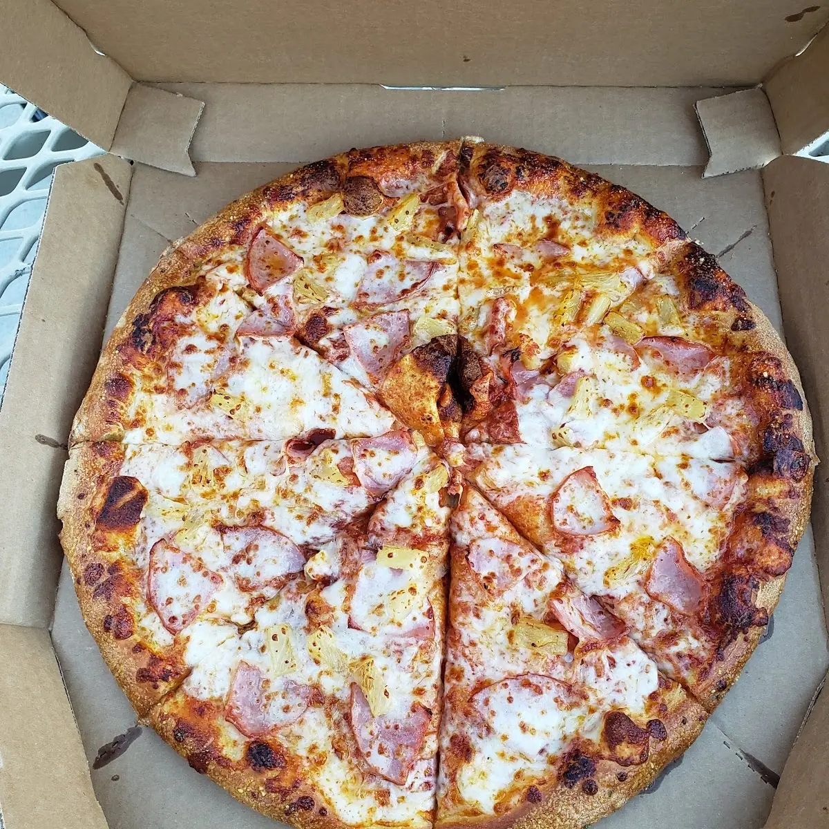 Ham Pineapple Extra Cheese Pizza