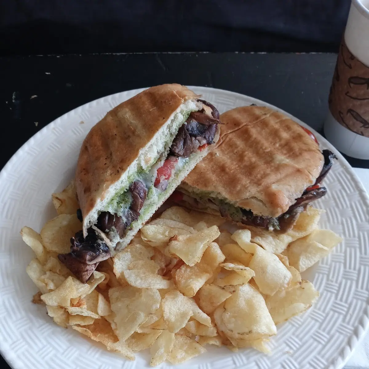 Portabella & Mozzarella on Ciabatta