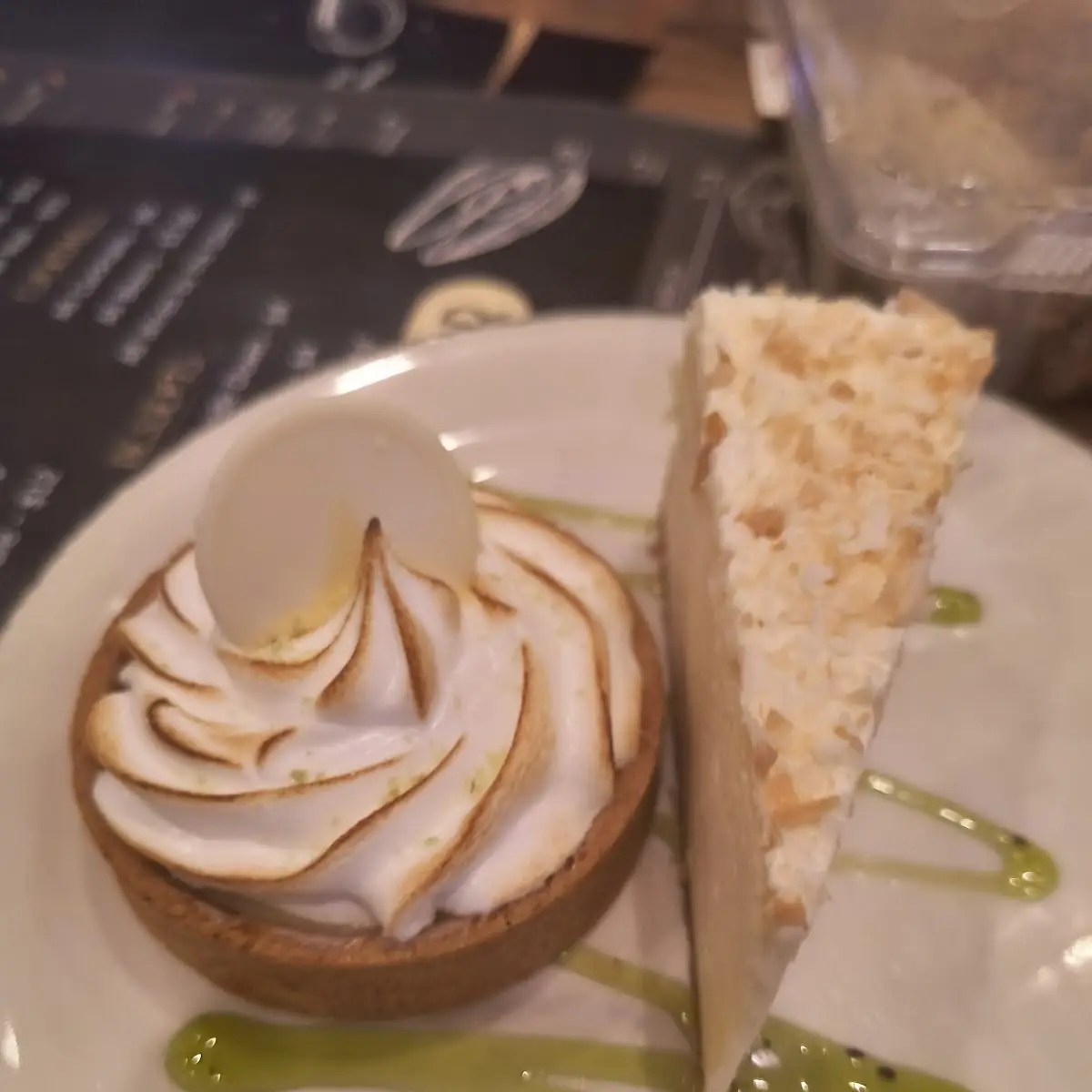 Key Lime Tart and Coconut Cheesecake