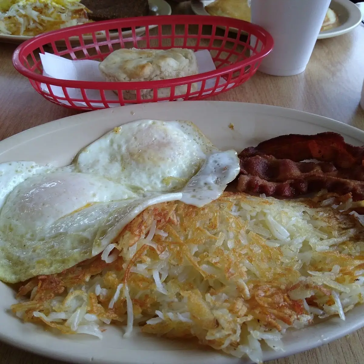 Bacon Eggs and Hash Browns