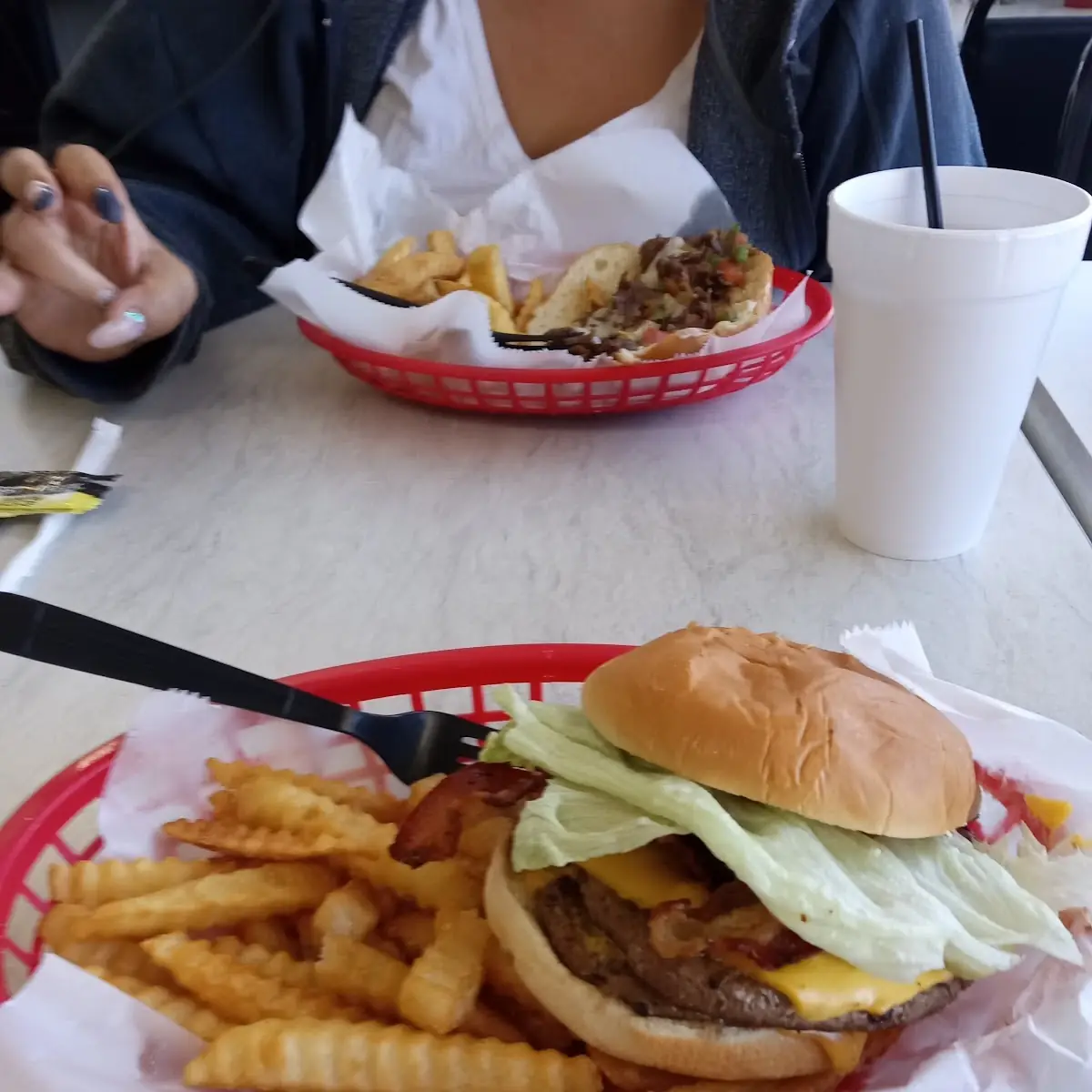 Double Bacon Cheeseburger with Fries