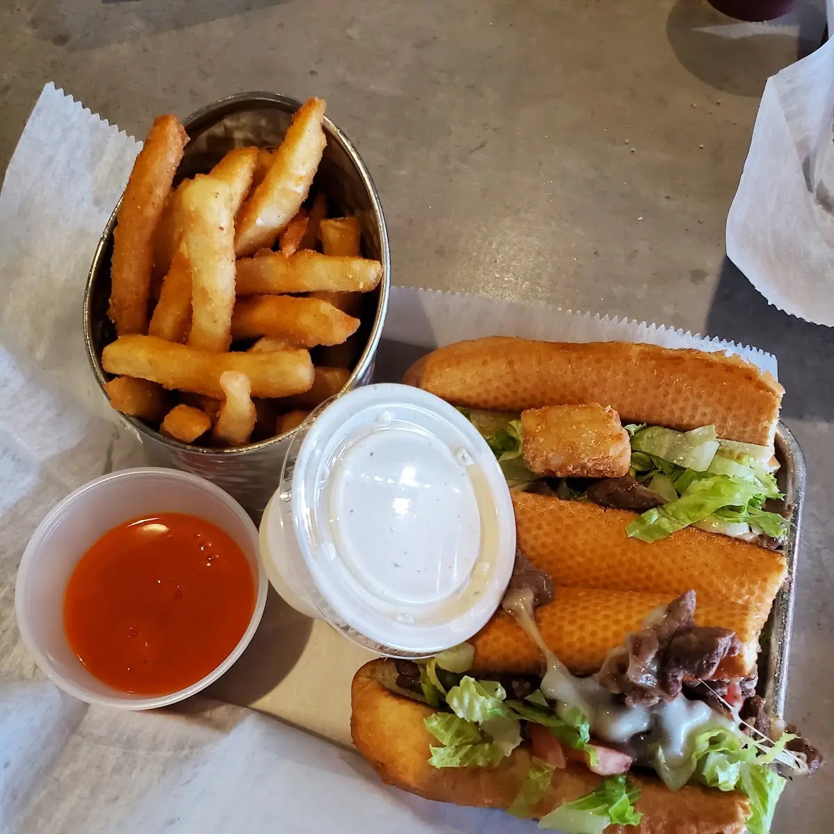 Philly Cheese Steak with Fries