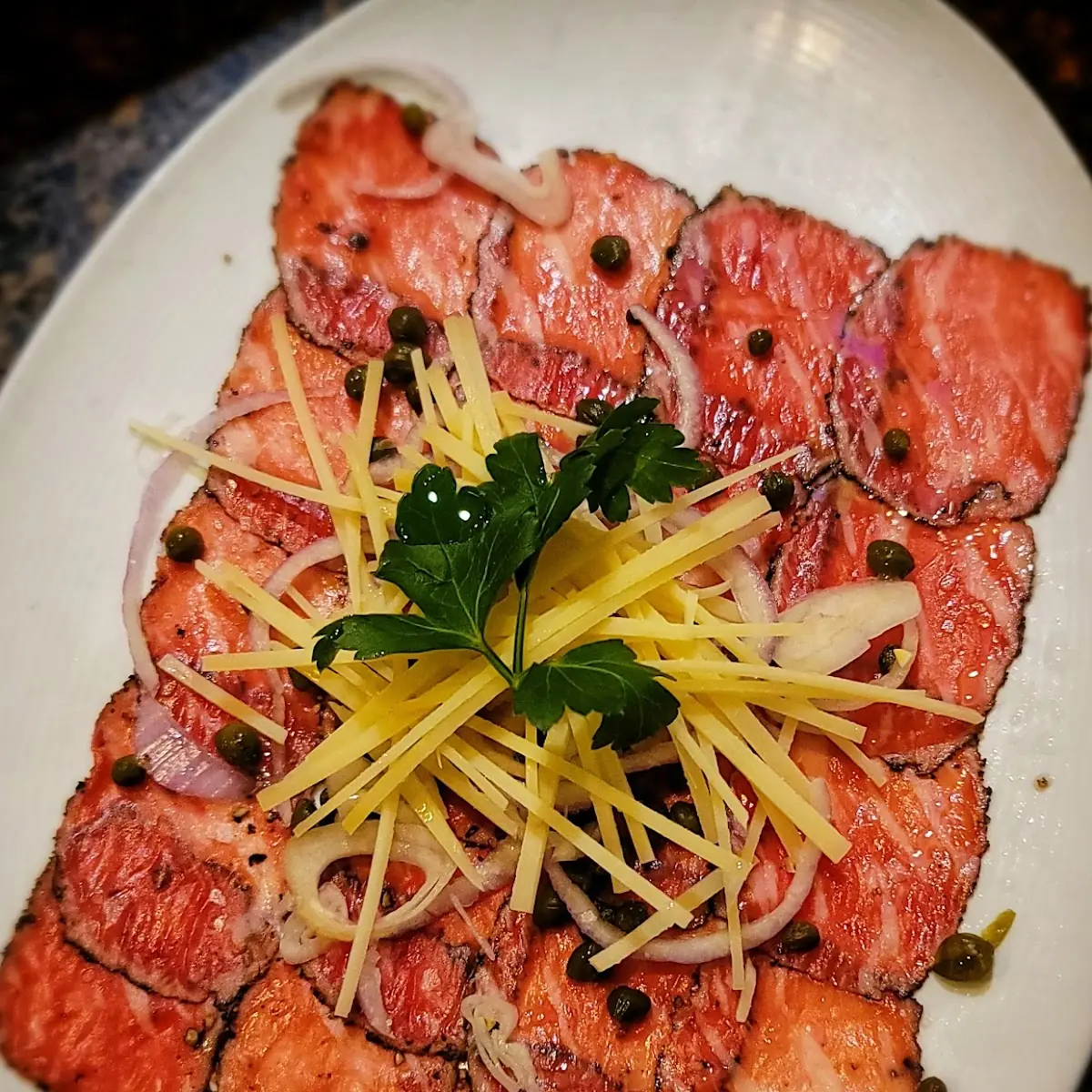 Peppercorn Seared Prime Beef Carpaccio