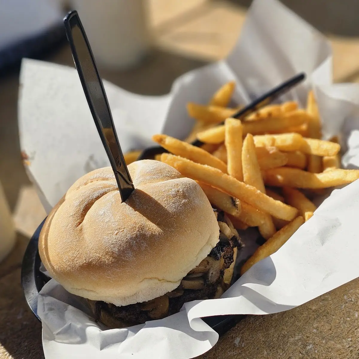 Mushroom Swiss Burger