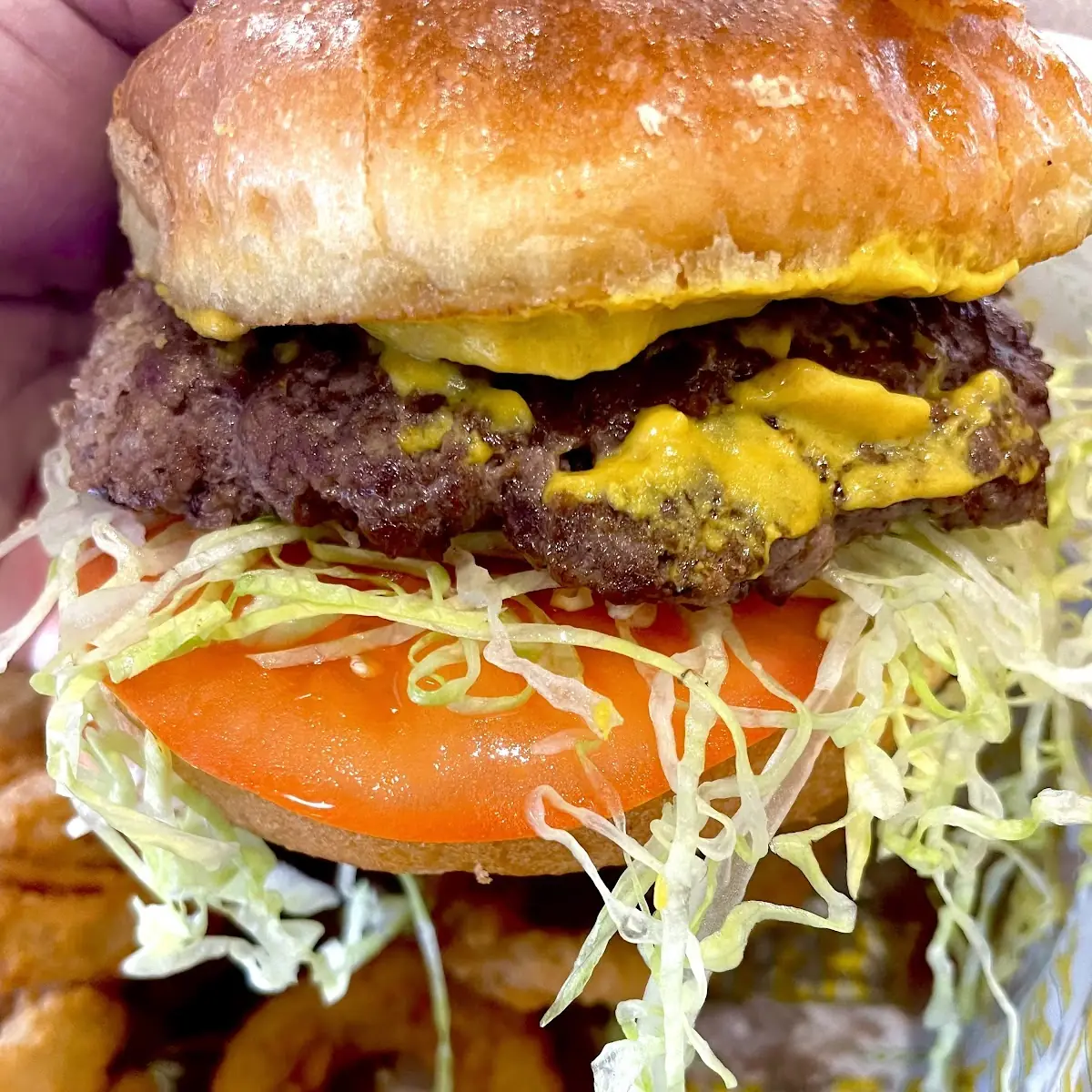 Smash Burger 1 3 Pound & Onion Rings