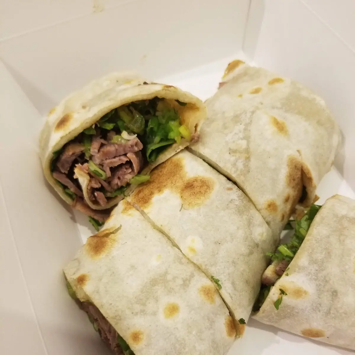 Scallion Pancake Beef Rolls