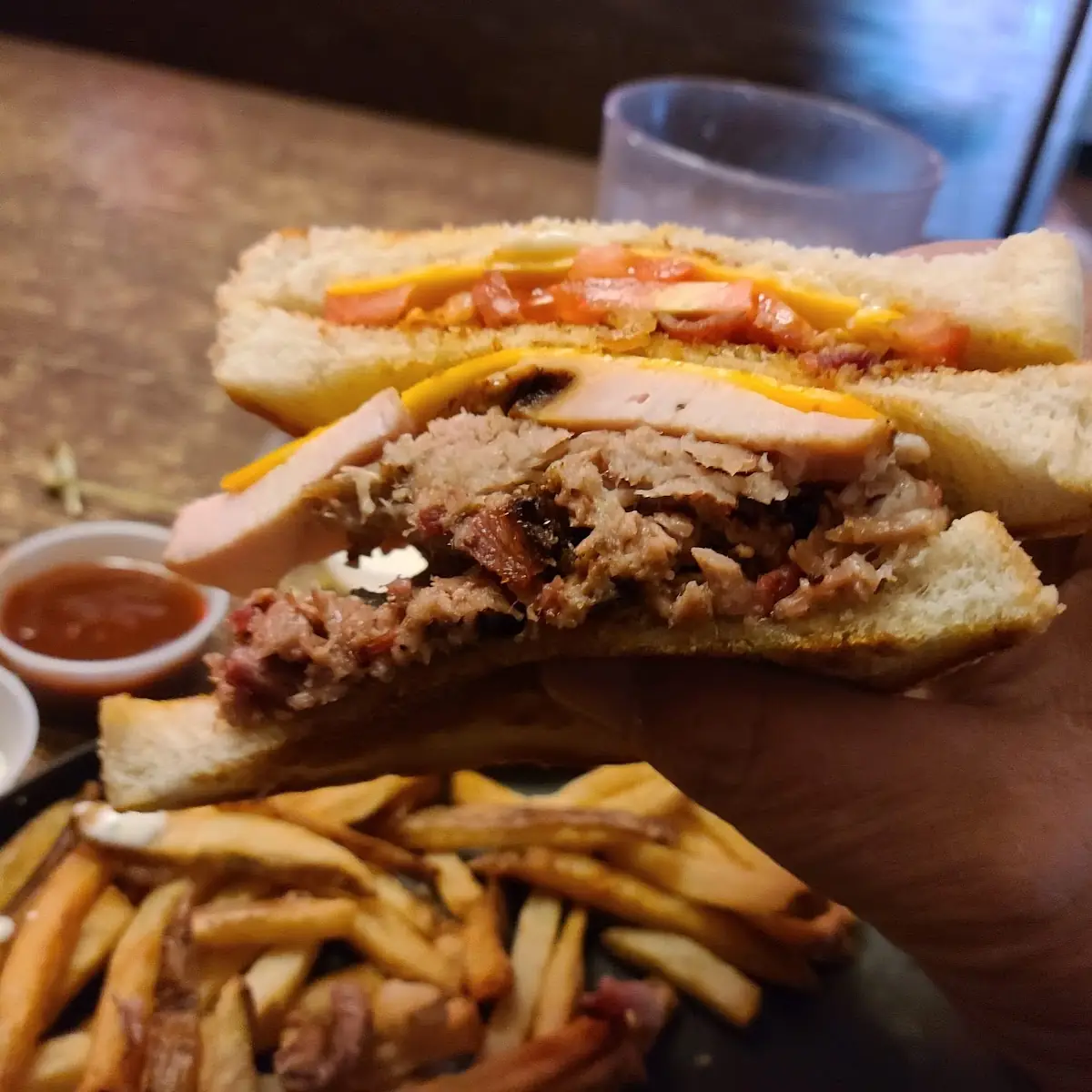 Brisket Club Sandwich