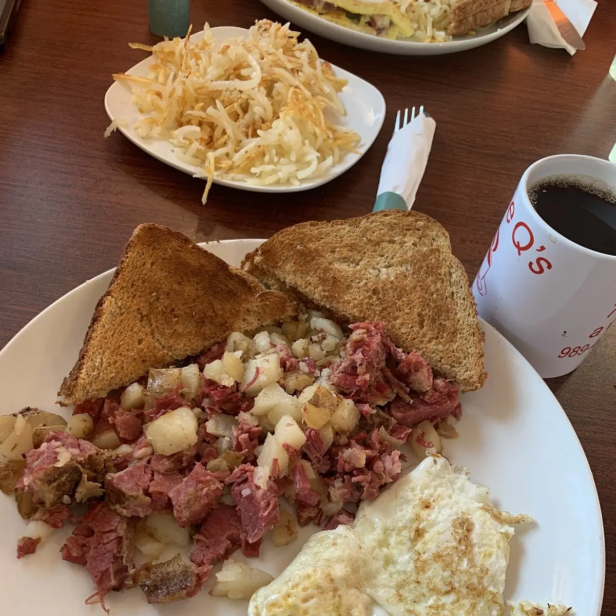 Corned Beef Hash and Toast