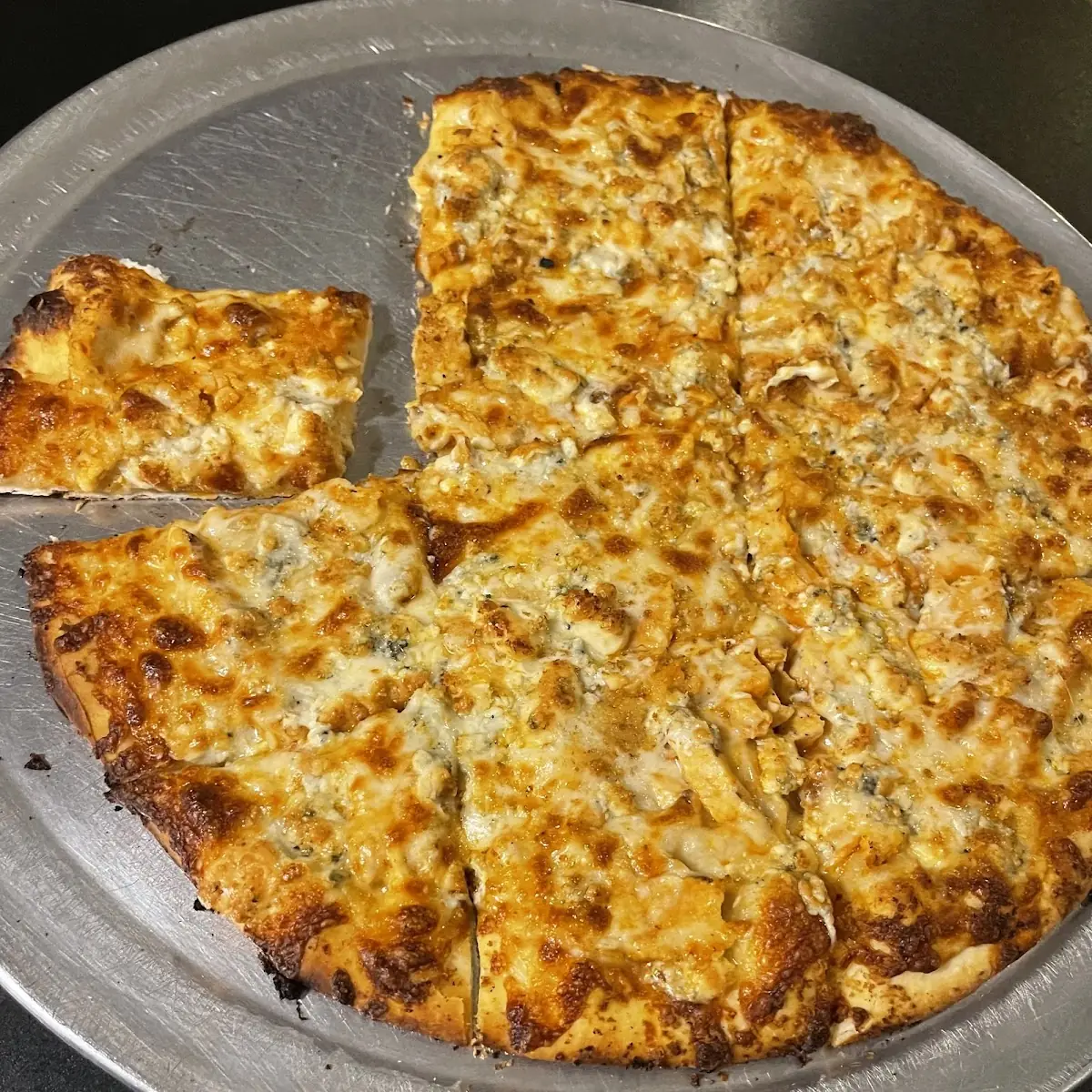 Cheese Pizza with Buffalo Sauce
