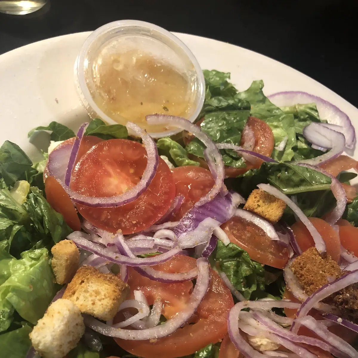 Green Salad with Italian Dressing