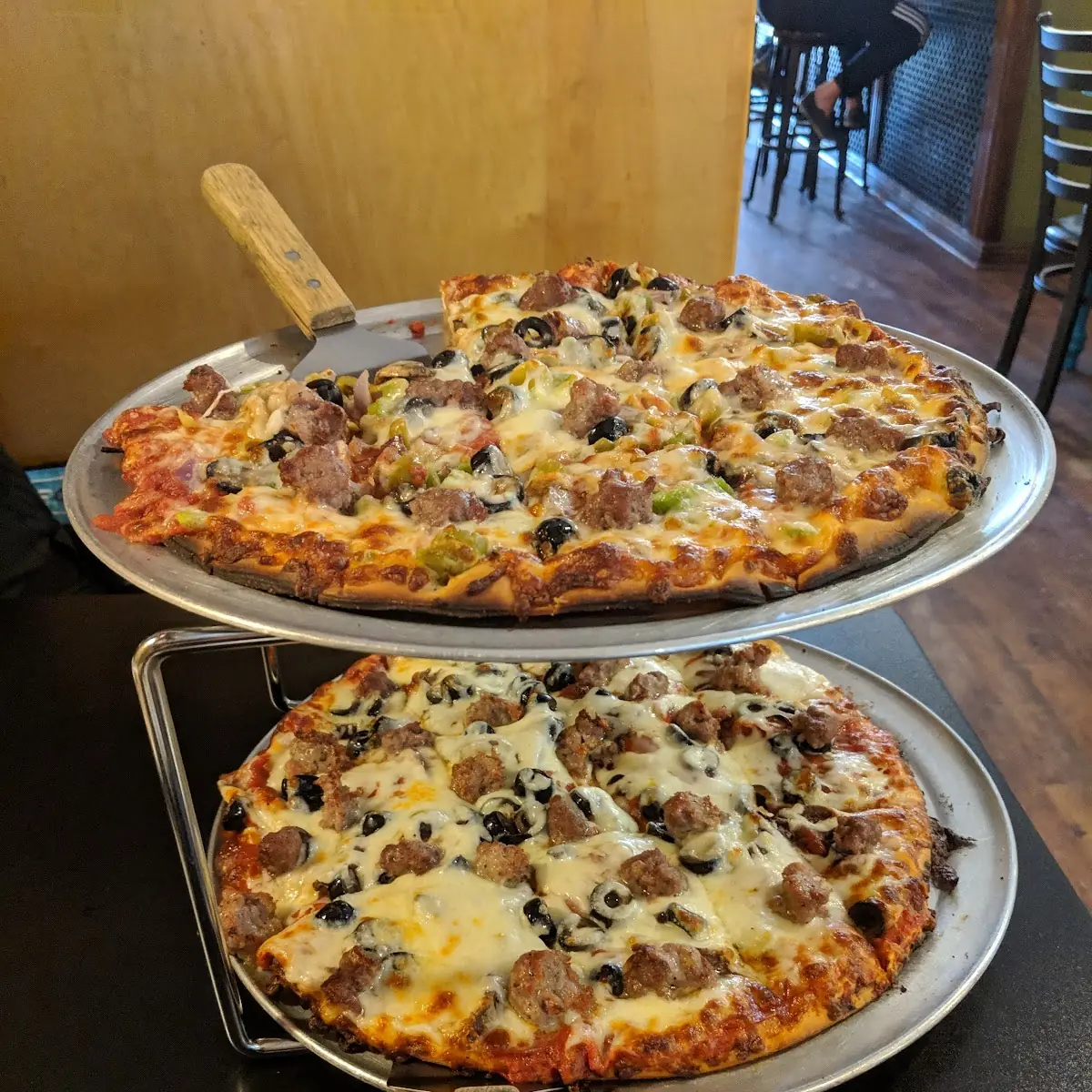Sausage and Pepperoni Pizza