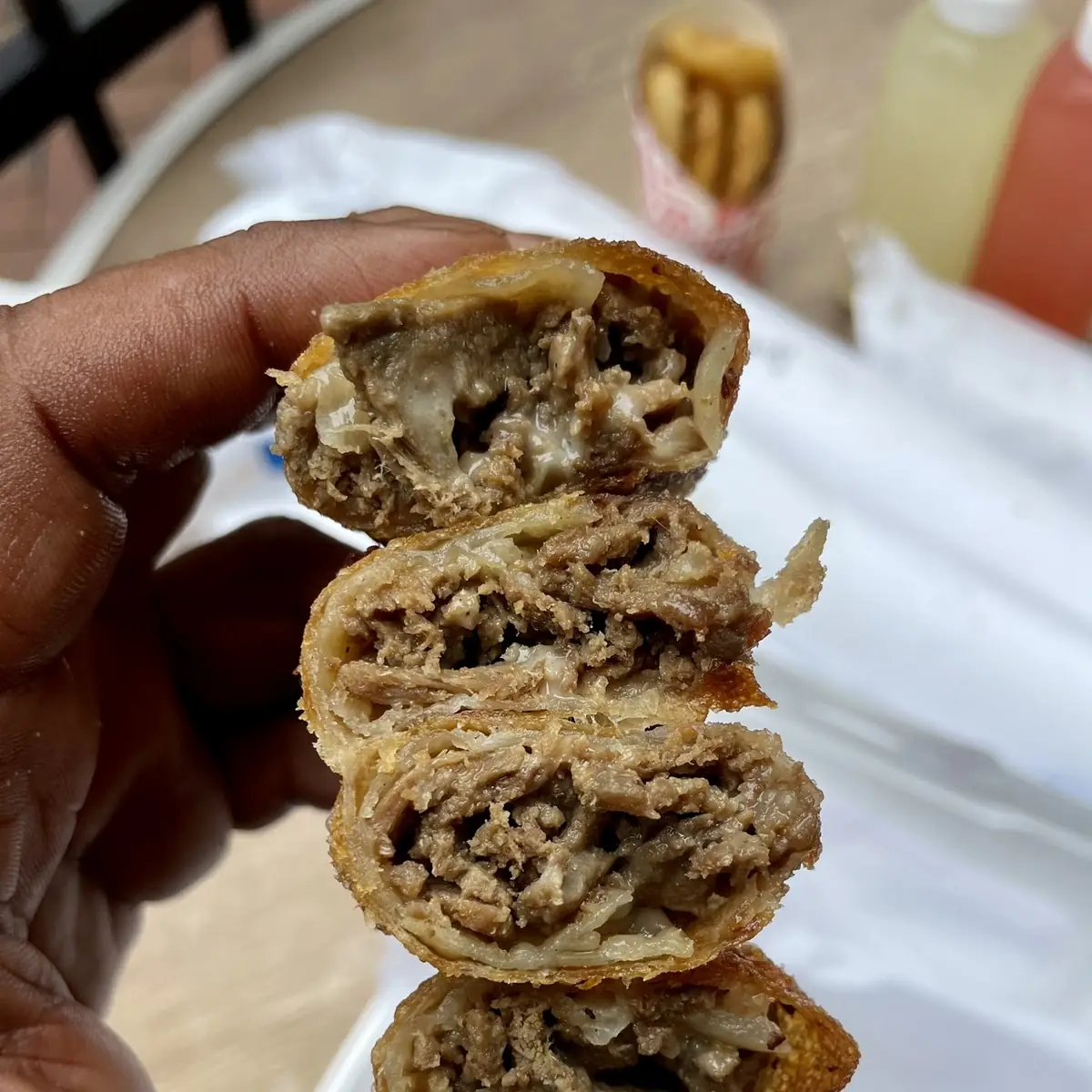 Cheesesteak Egg Rolls