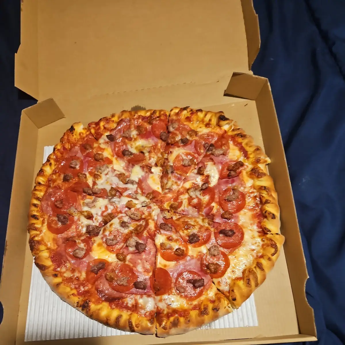 Pepperoni and Sausage Pizza