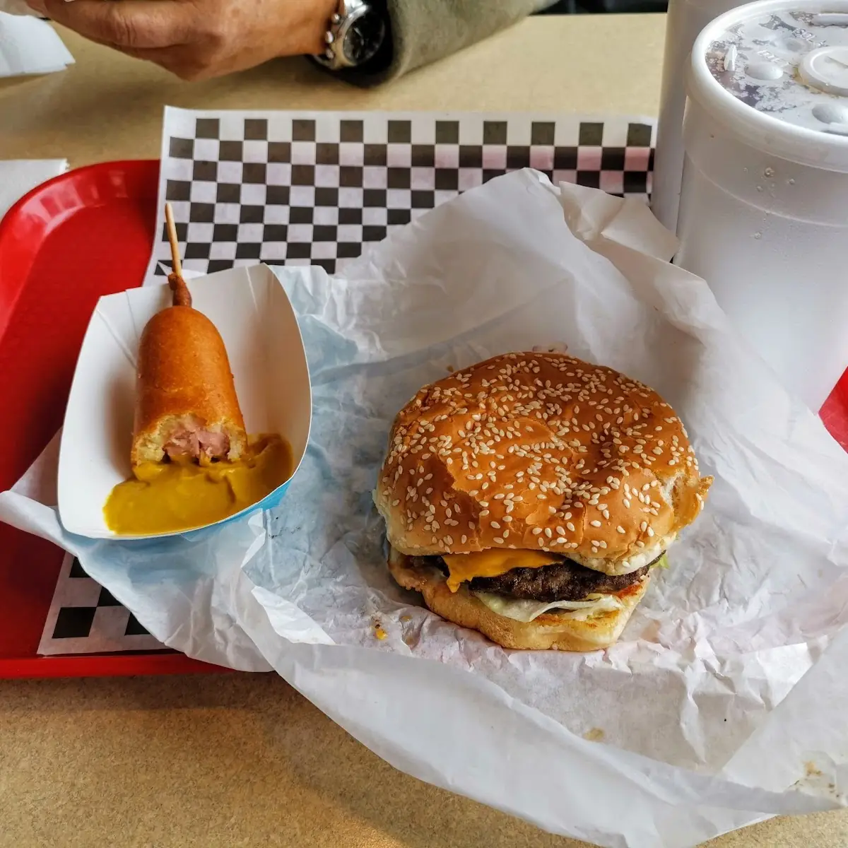 Cheese Burger Corn Dog