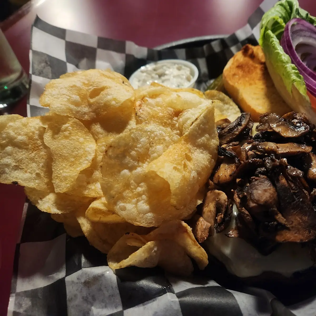 Mushroom Swiss Burger