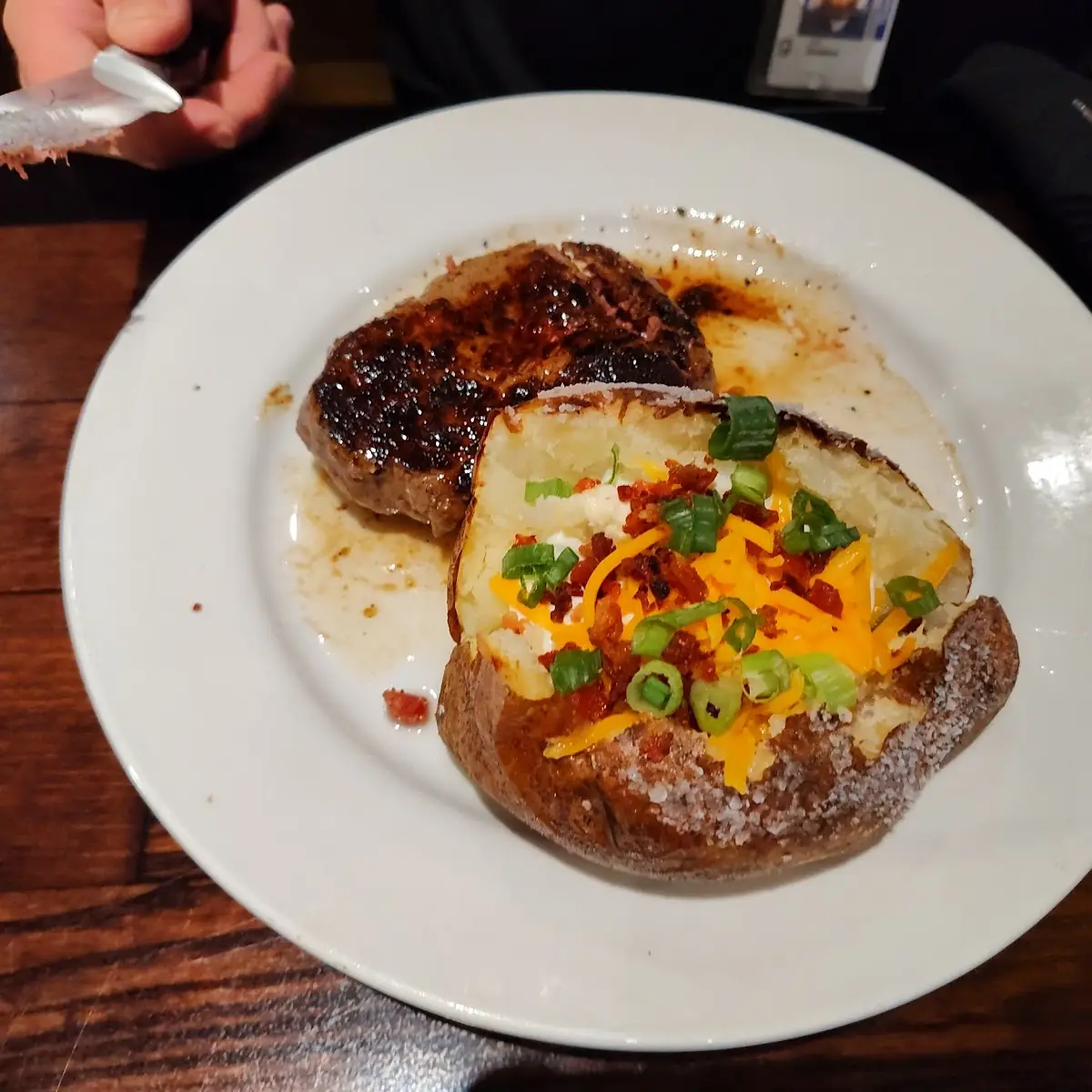 Porterhouse Steak with Loaded Baked Potato