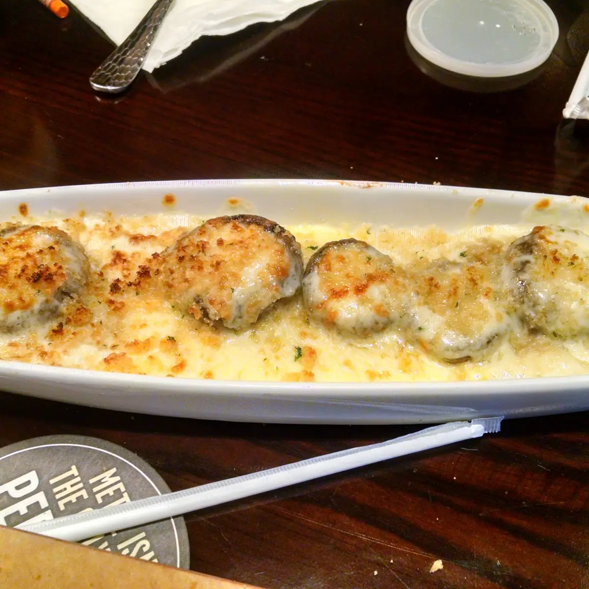 White Cheddar Stuffed Mushrooms
