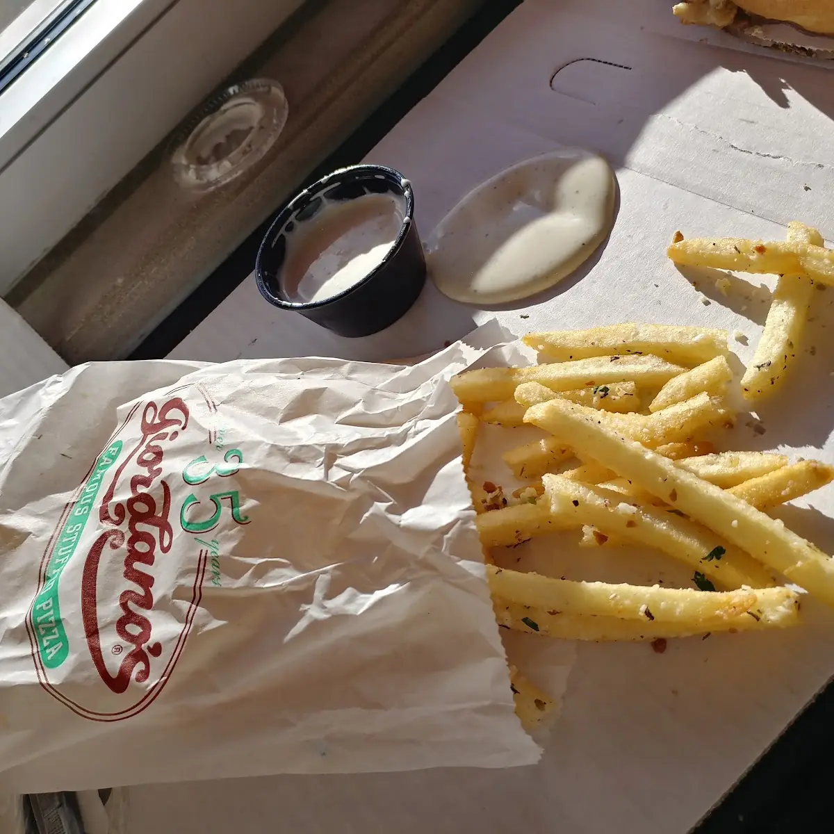 Garlic Parmesan Fries with Ranch Sauce