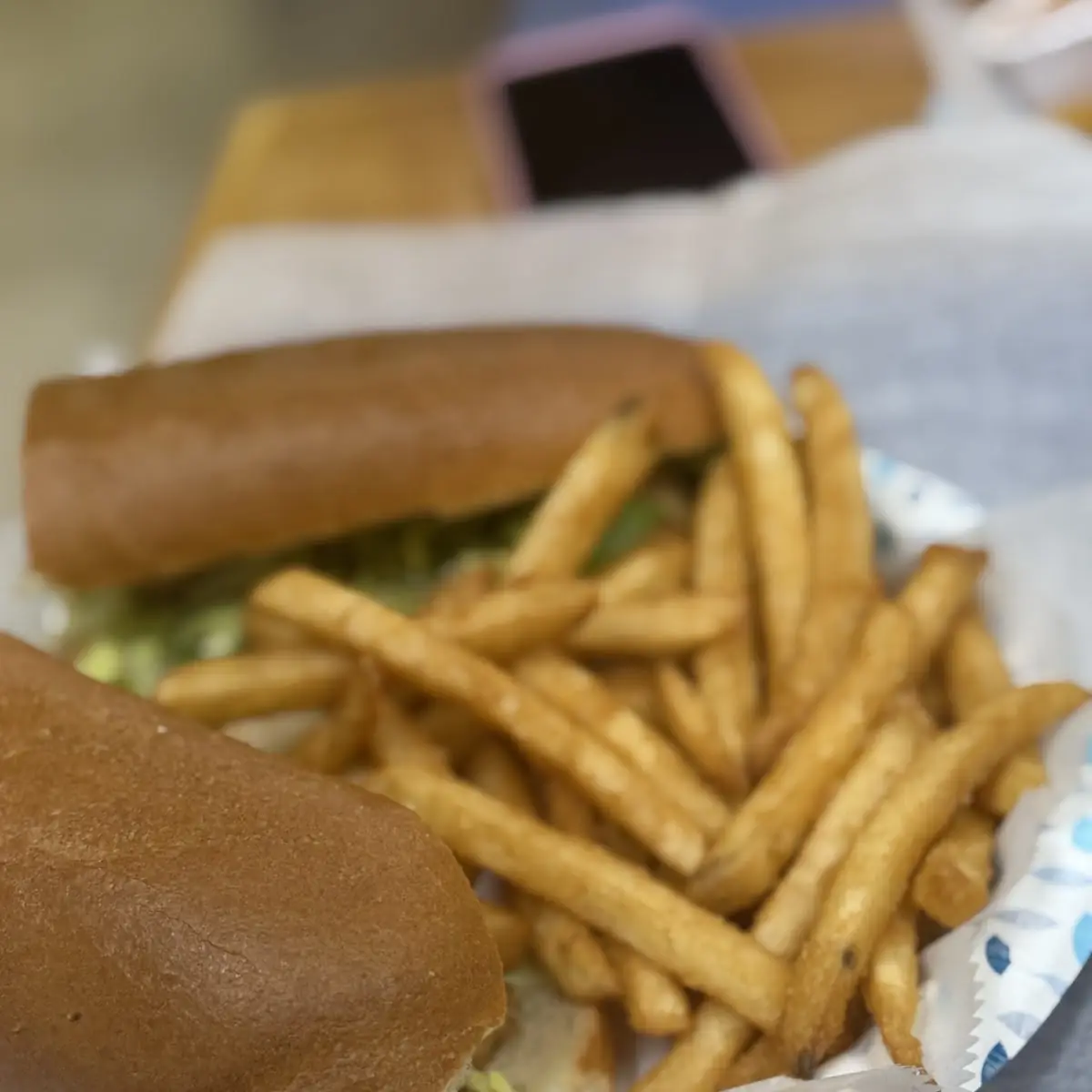 Grilled Chicken Sandwich with Fries