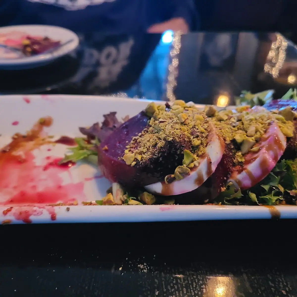 Beet and Mozzarella Caprese