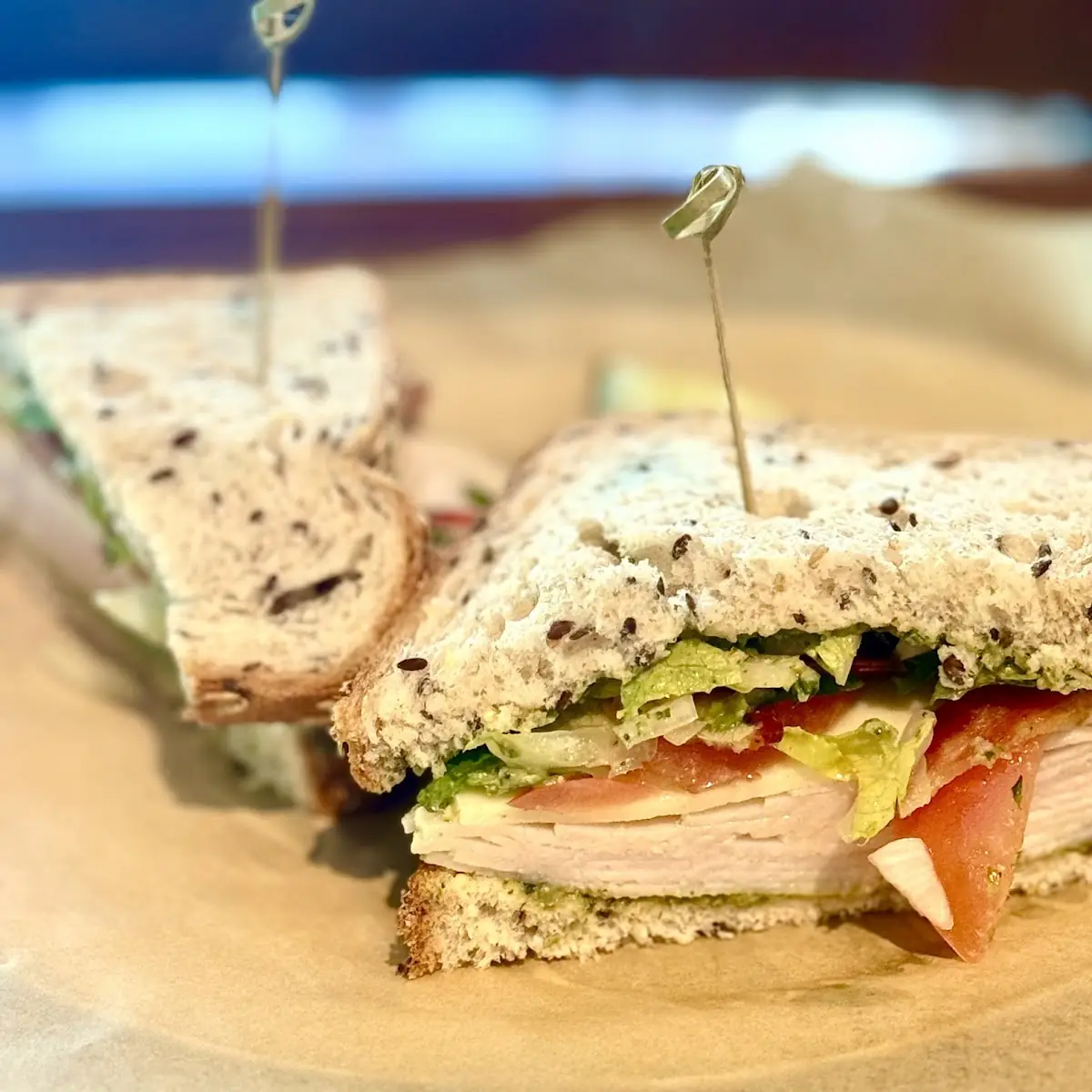Turkey Sandwich on Multigrain Bread
