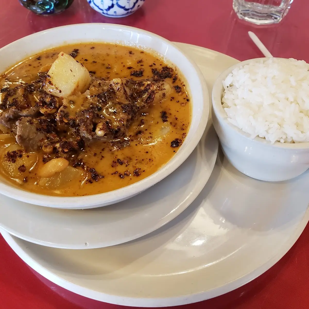 Massaman Curry with White Rice