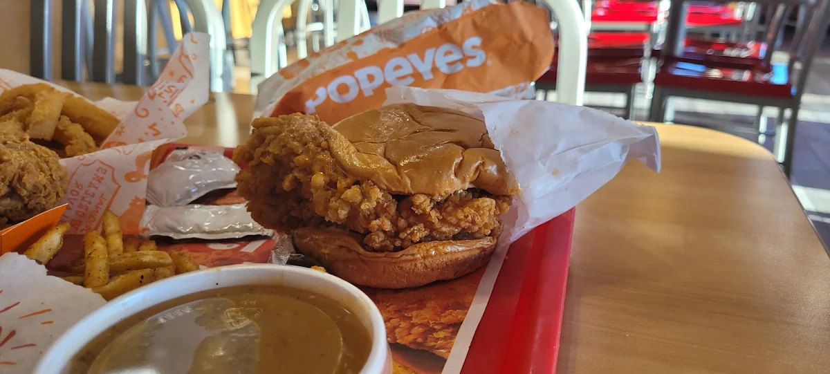 Spicy Chicken Sandwich Combo, Popeyes Louisiana Kitchen