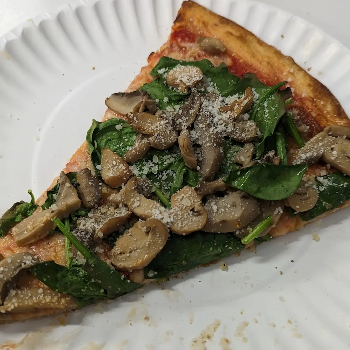 Spinach & Mushroom Slice