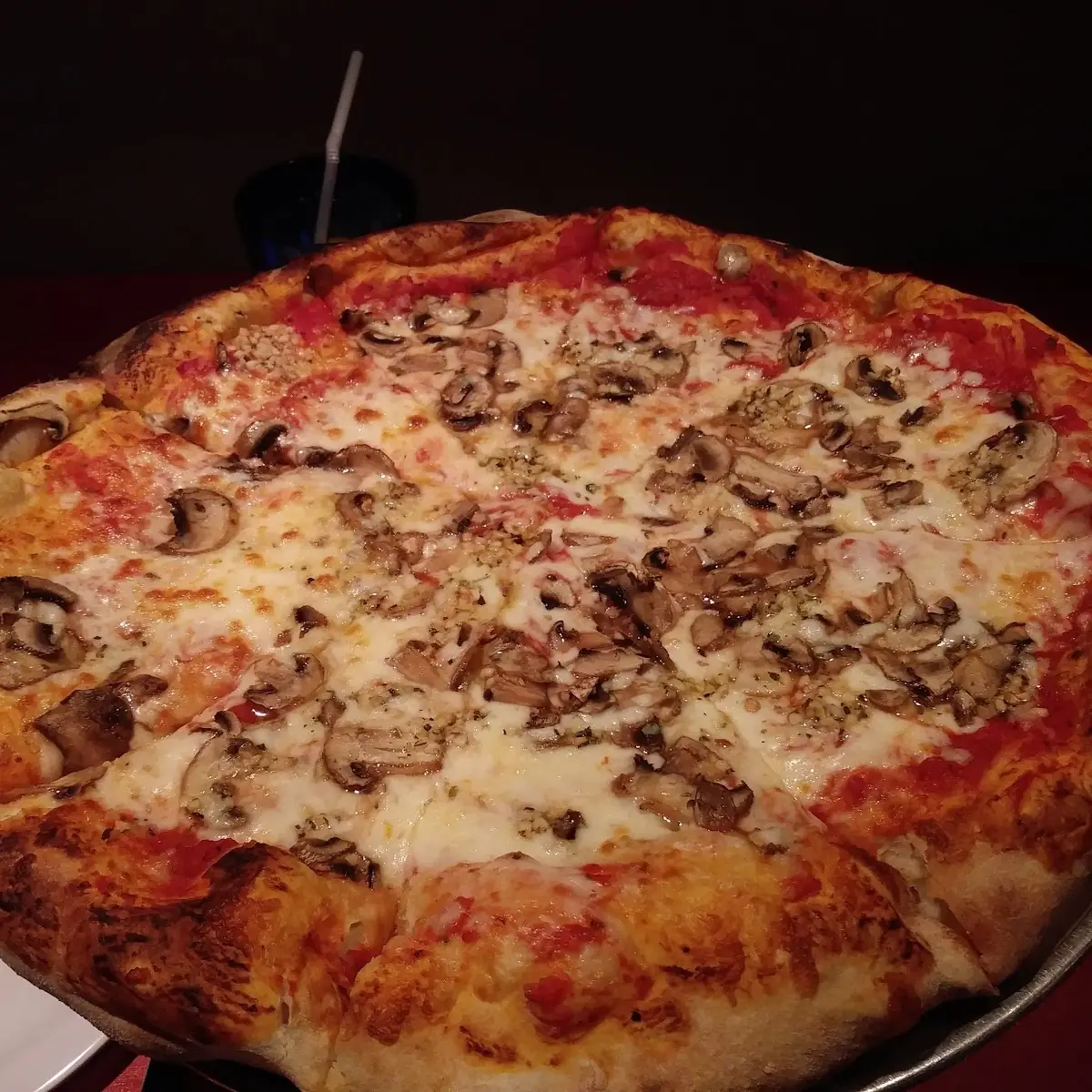 Mushroom Garlic Cheese Pizza