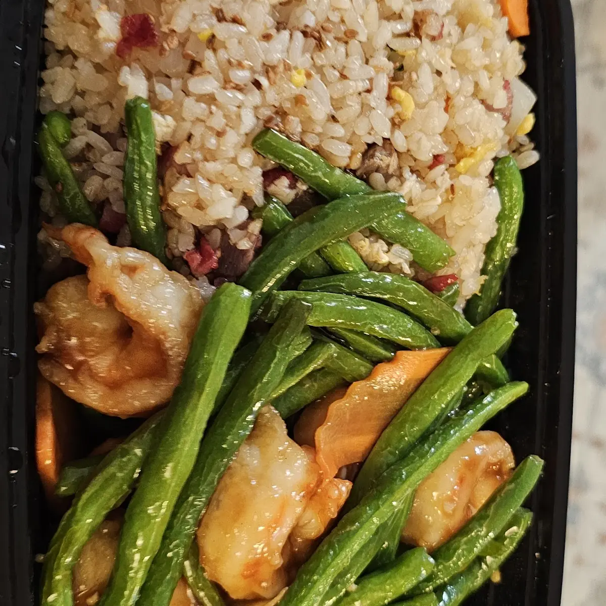 Shrimp with Green Beans