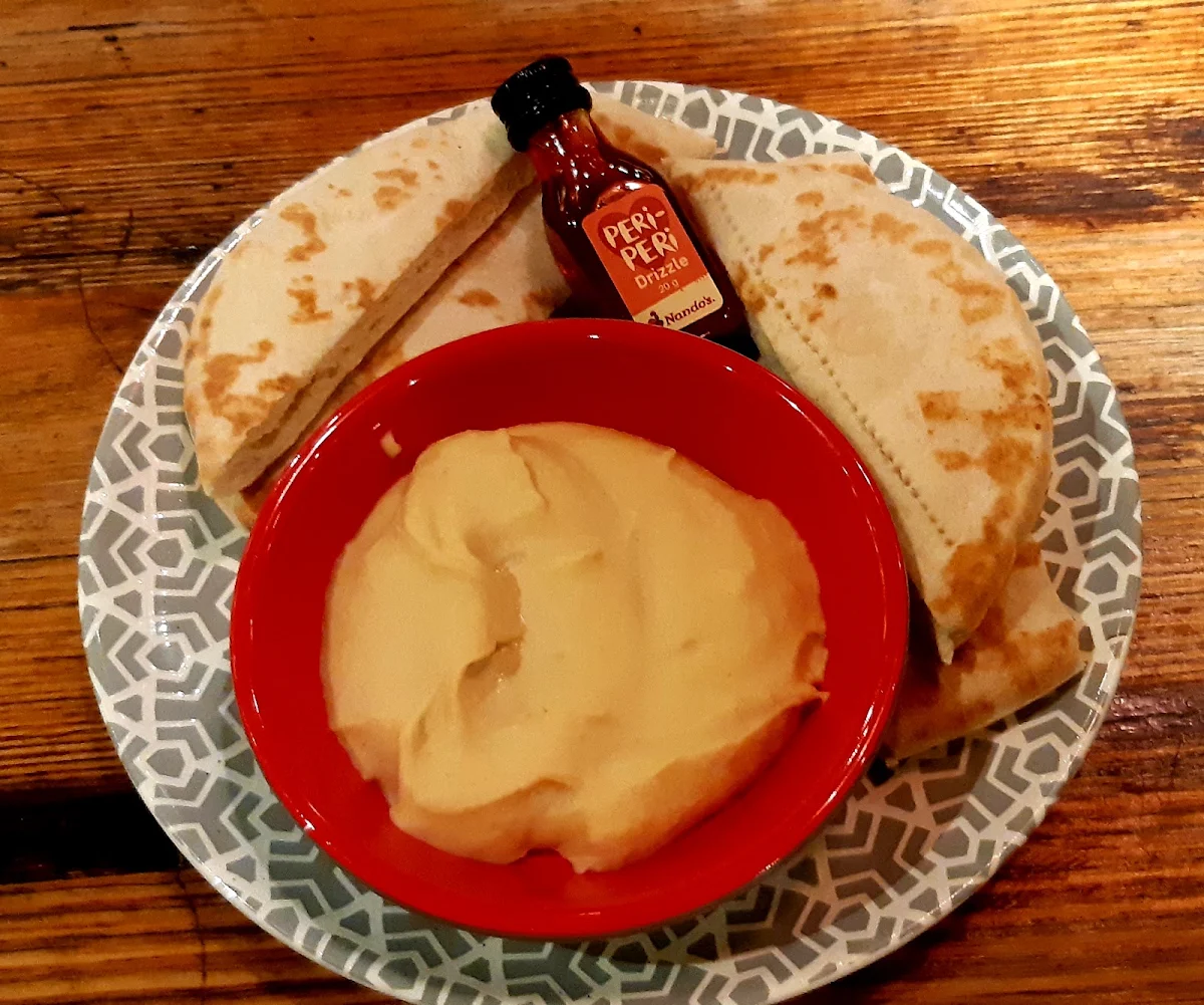 Creamy Hummus with Peri-Peri Drizzle & Pita, Nando's Blacktown