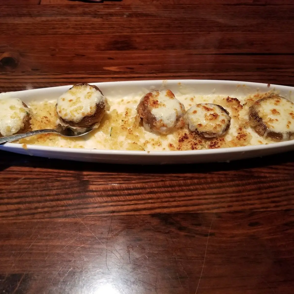 White Cheddar Stuffed Mushrooms