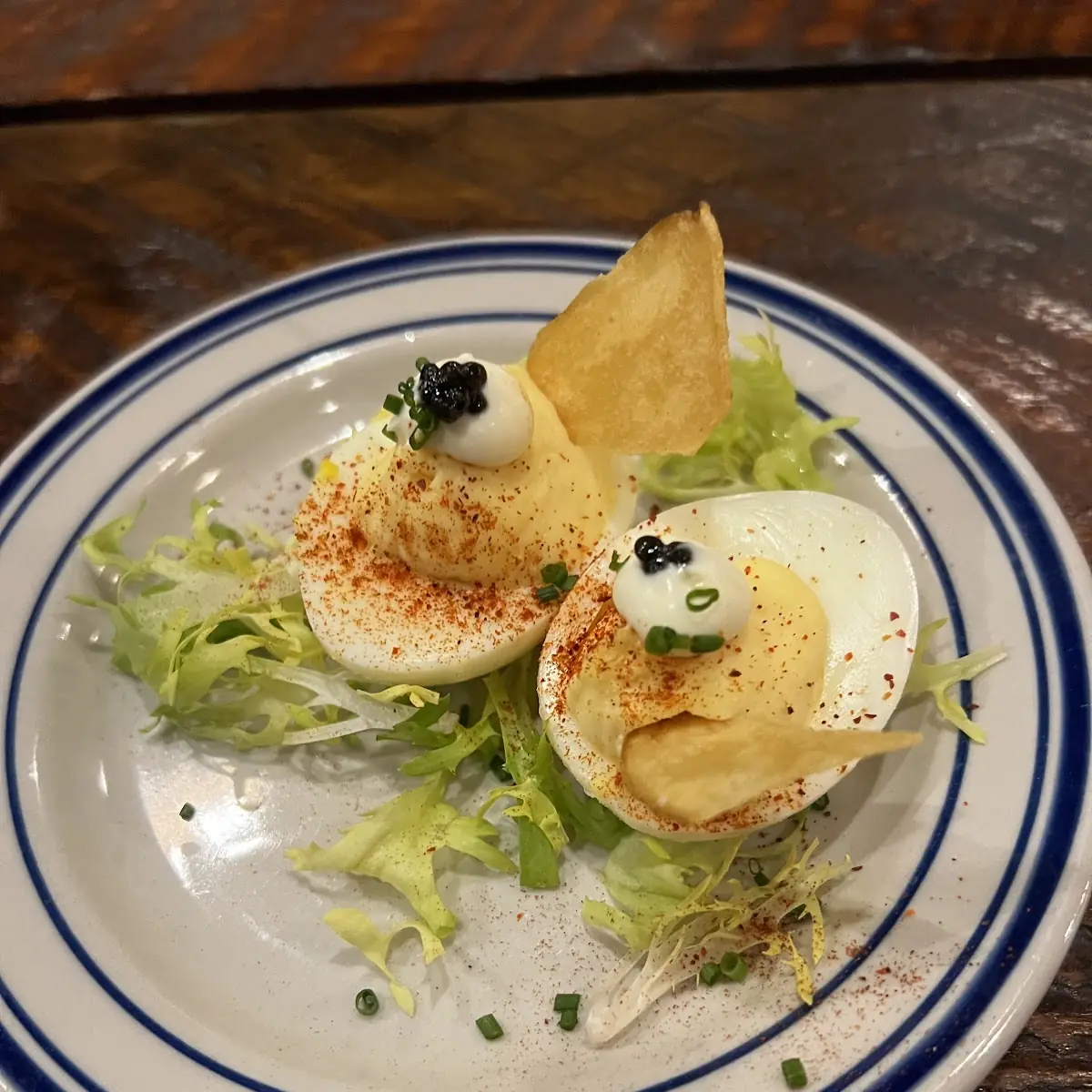 Deviled Eggs with Caviar