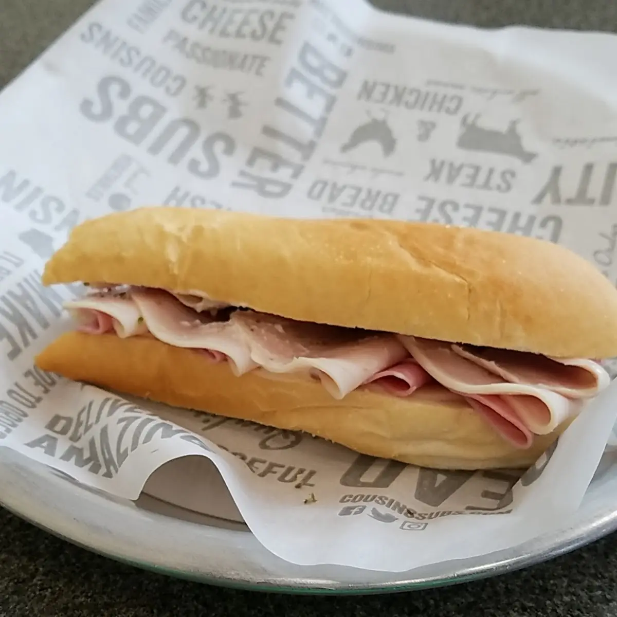 Club Sub Without Lettuce and Tomato