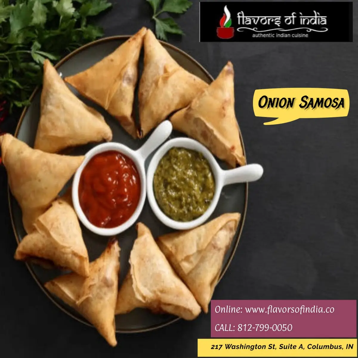 Tomato Soup Veg Samosa