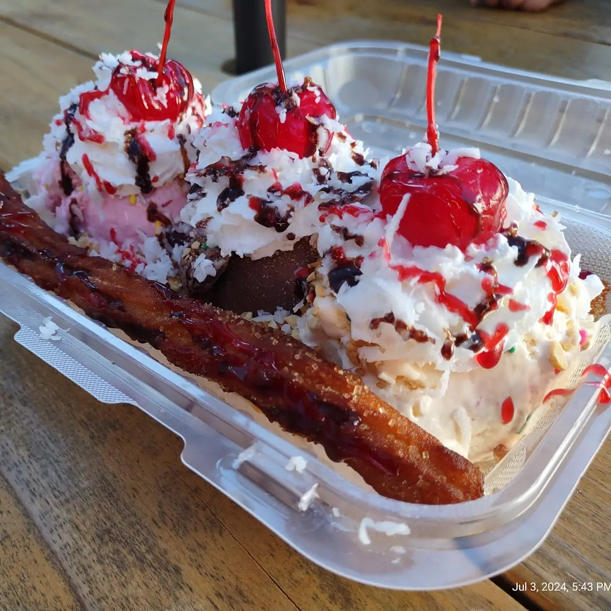 Churro Banana Split