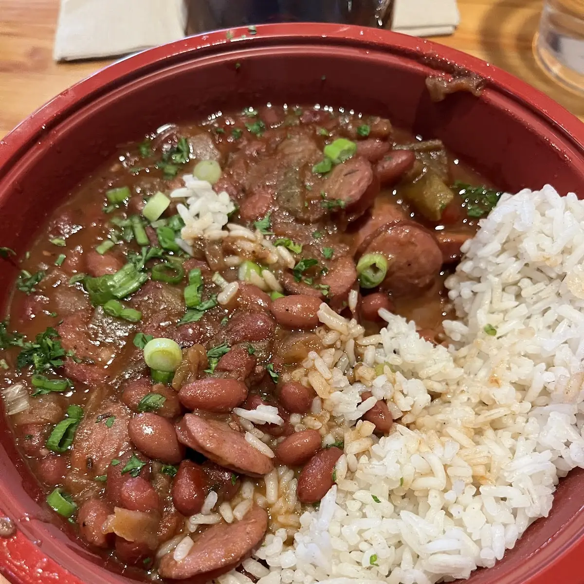 Large Red Beans 'N Rice