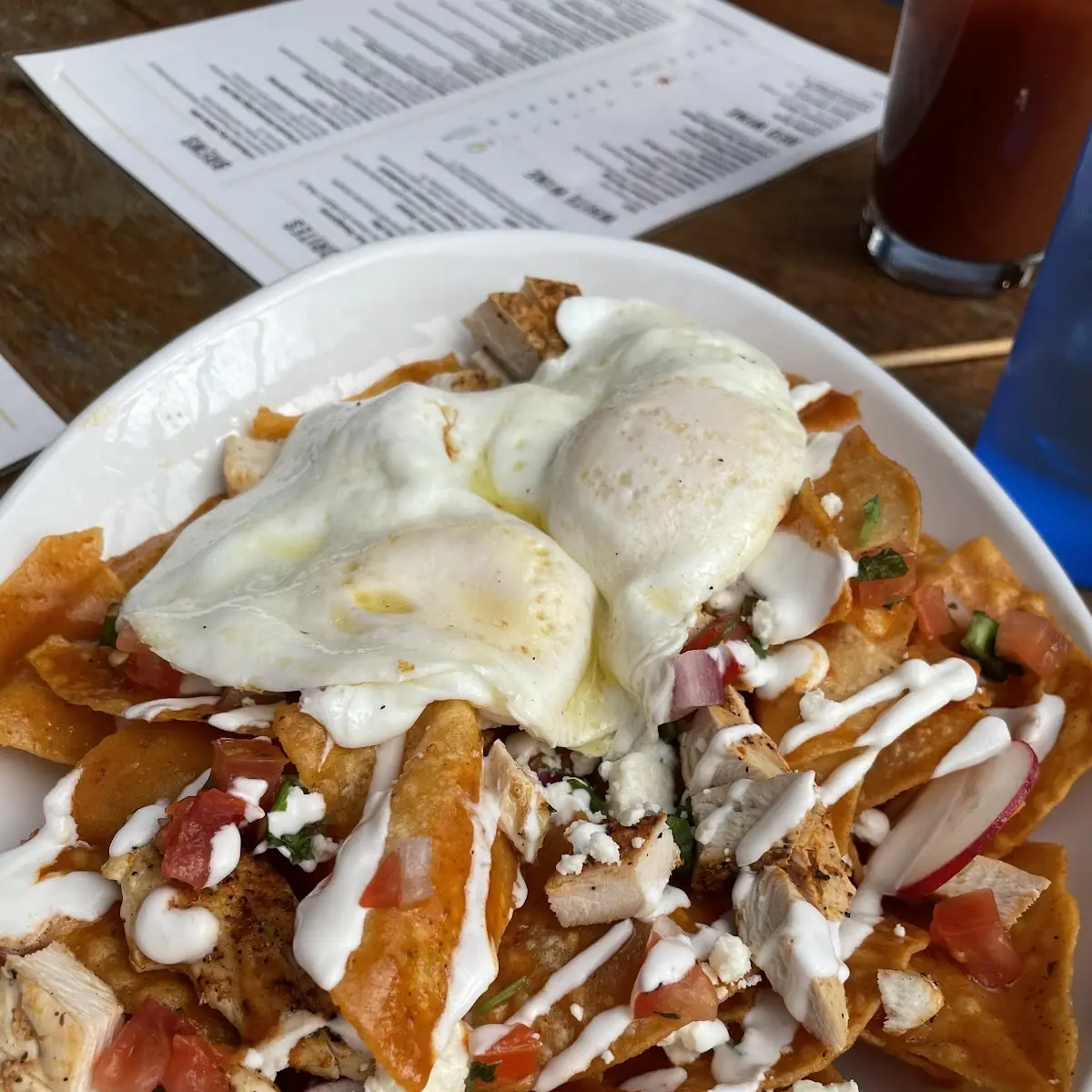 Breakfast Chicken Nachos